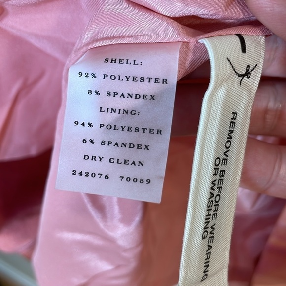 NWT. Ann Taylor 4 Watercolor Scoop Neck Sleeveless Satin Sheath Dress. - Picture 7 of 10